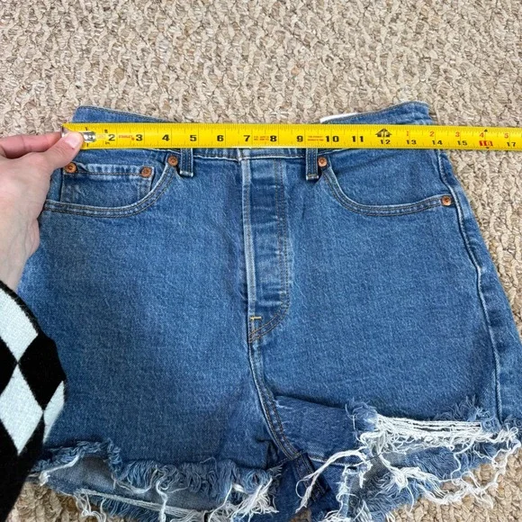 Levi's Blue Jean Shorts - Picture 6 of 9